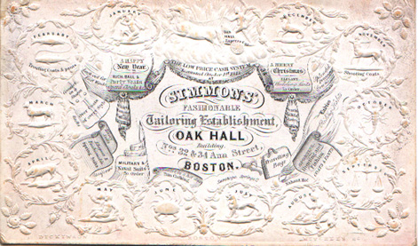 George Simmons Trade Card