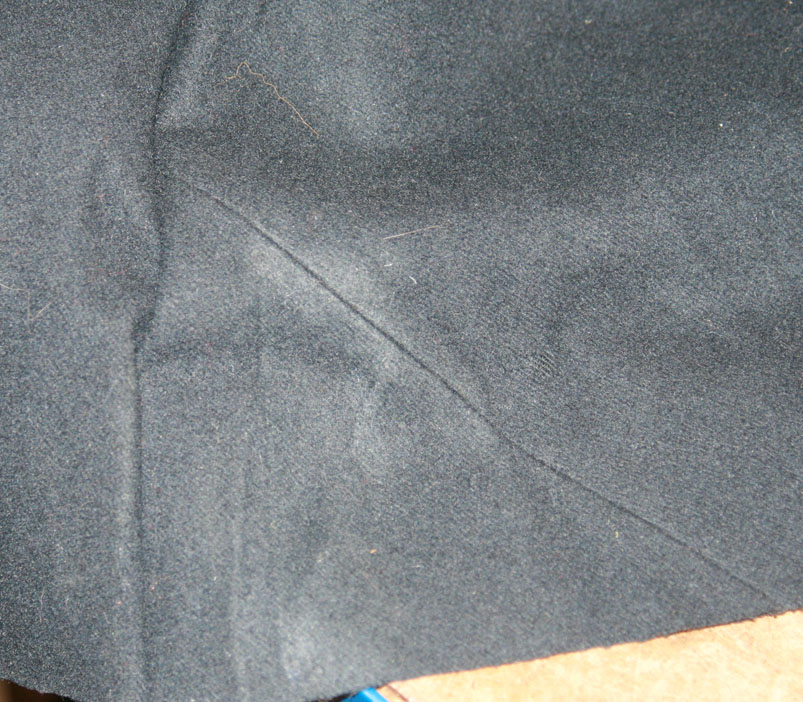 Piecing of rear skirt