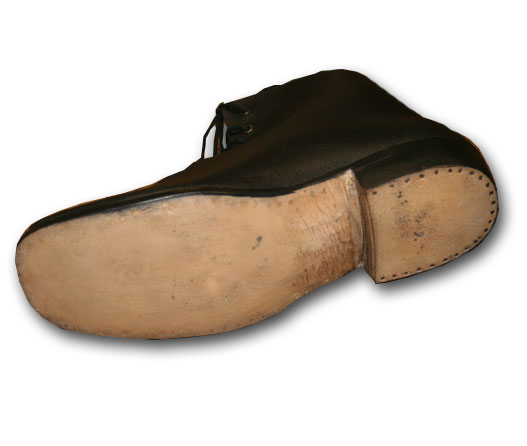 Wood pegged sole