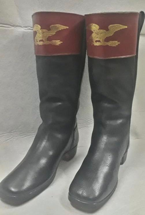 Size 11 Gilt Embossed Red Top boot