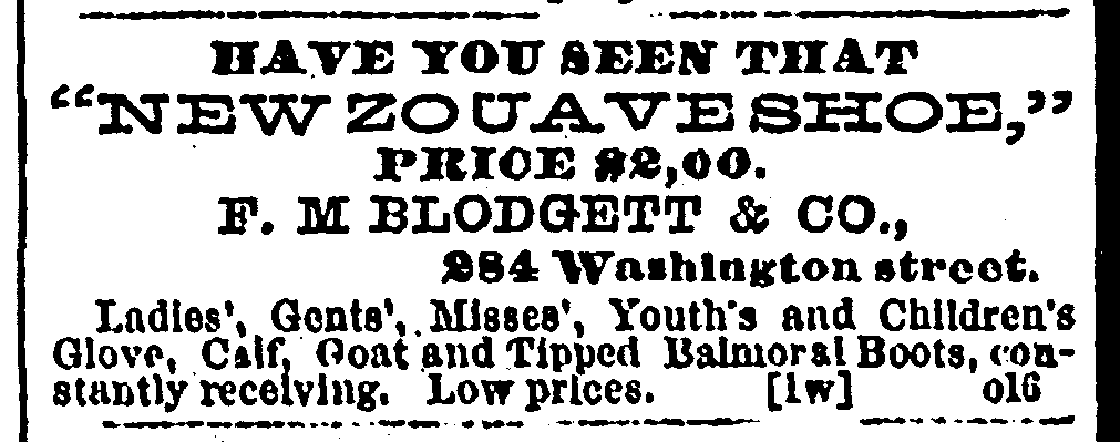 Boston Herald, October 19, 1861.