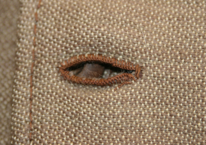 Buttonhole Detail.