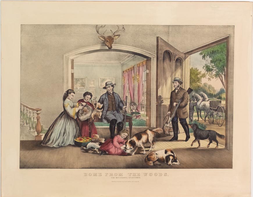 Currier and Ives "Home from the Woods"