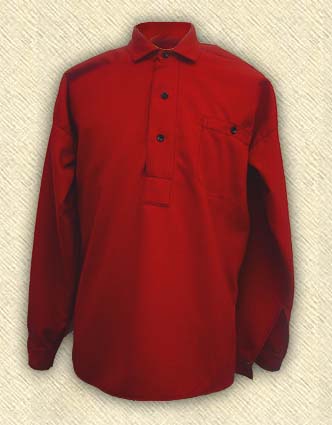 Camisa Militar de lana roja