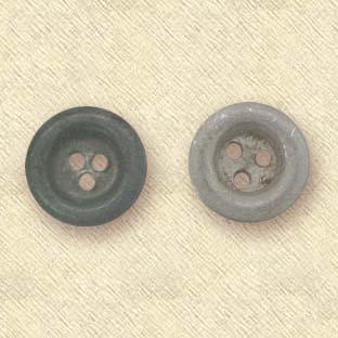 Original World War II German Zinc Shelter Quarter Buttons