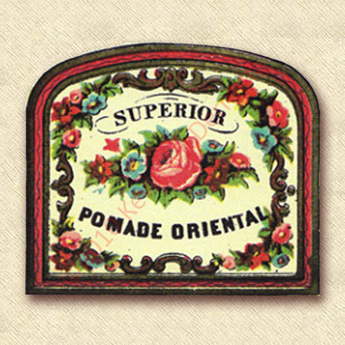 Superior Pomade Oriental Label.