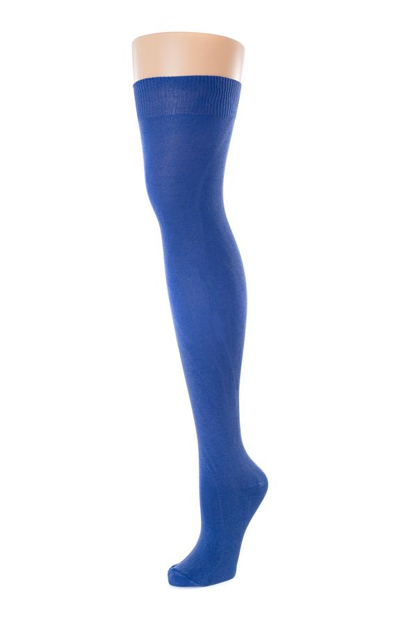 Plain silk stockings, royal Blue.