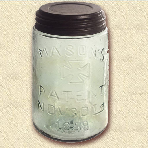 1858 "Mason" Einmachglas, 1 Pint